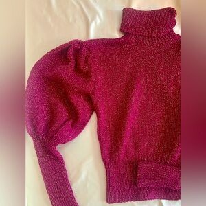 Incredible hand knit balloon sleeve sweater 💖